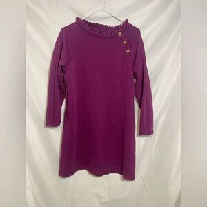 Talbots Purple Mini Dress with Button Detail